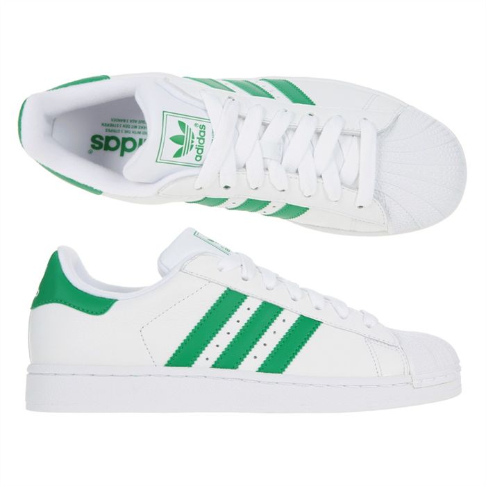 adidas superstar blanche et verte