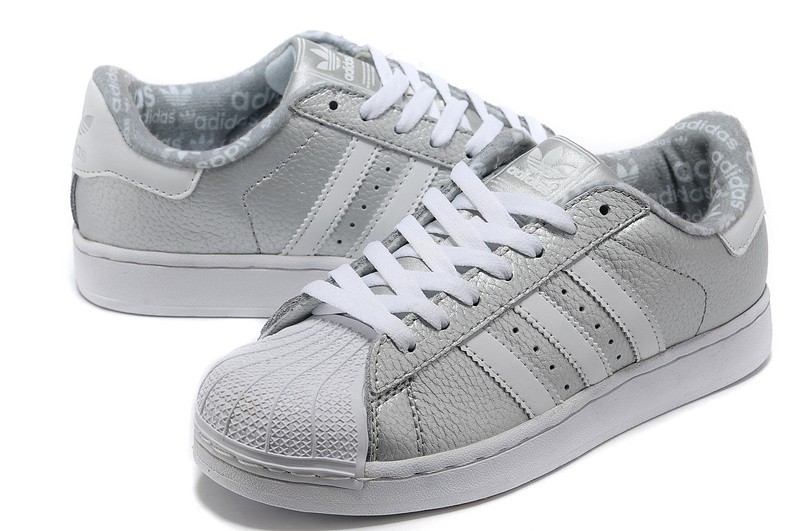 adidas superstar grise et blanche