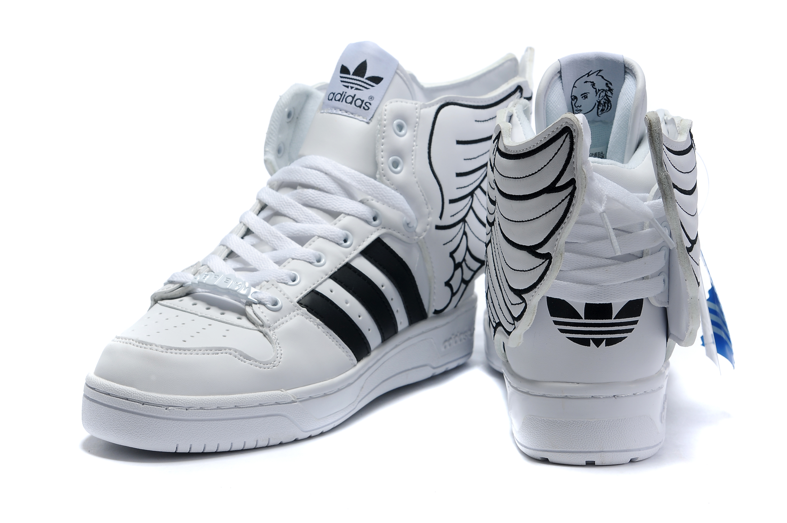 adidas jeremy scott wings 2.0 white black