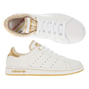 basket adidas blanche et doré