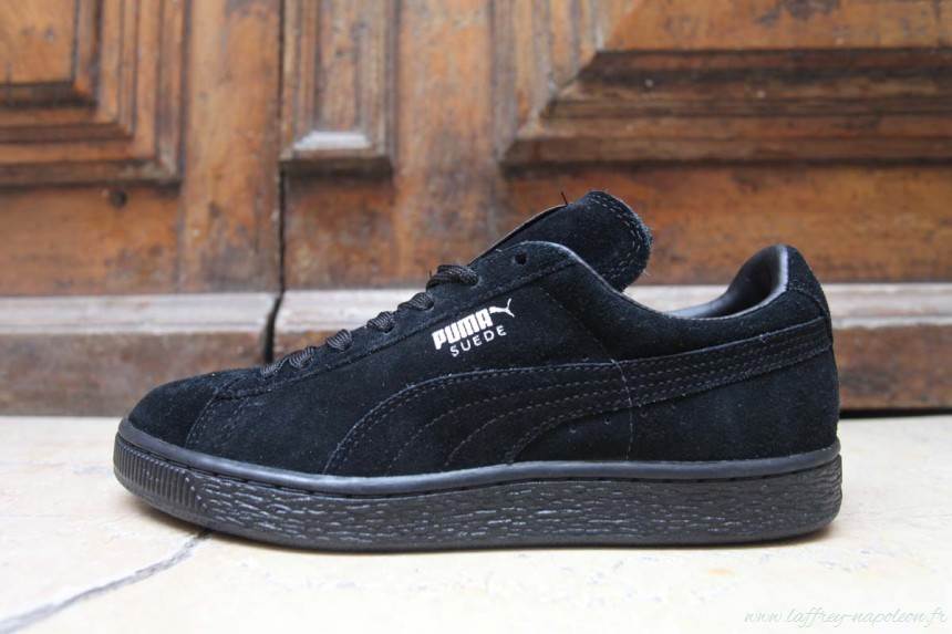 puma suede noir et argent